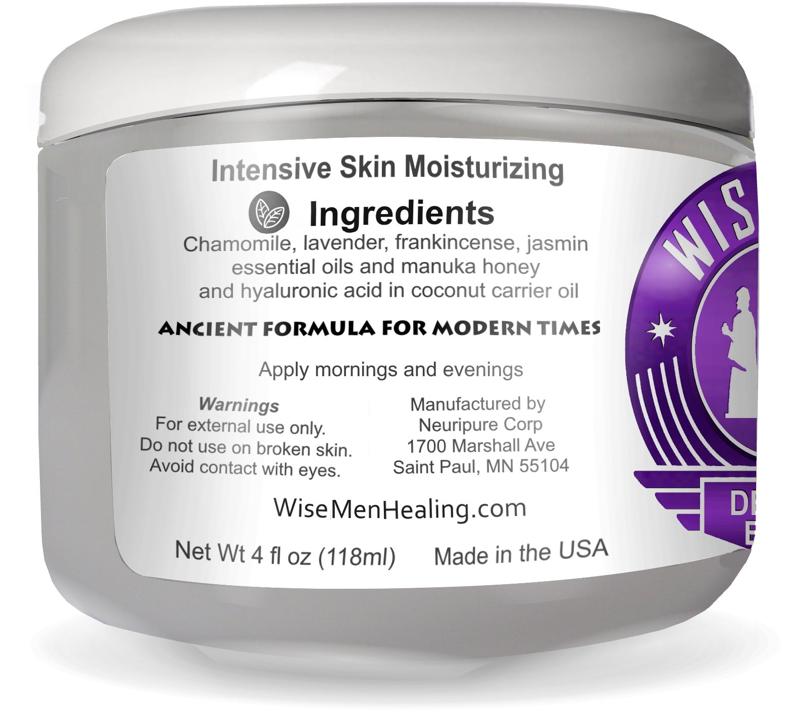 Wise Men Derma Balm - Skin Soothing - with Chamomile and Lavender Essential Oils