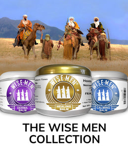 Wholesale Wise Men Collection.  Assortment of 3 Balms.   (Carton of 12 or 64 jars)